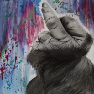 Gorilla middle finger *SOLD*